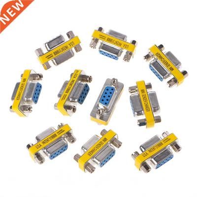 10Pcs RS232 Serial DB9 Female To Female Mini Gender Changer