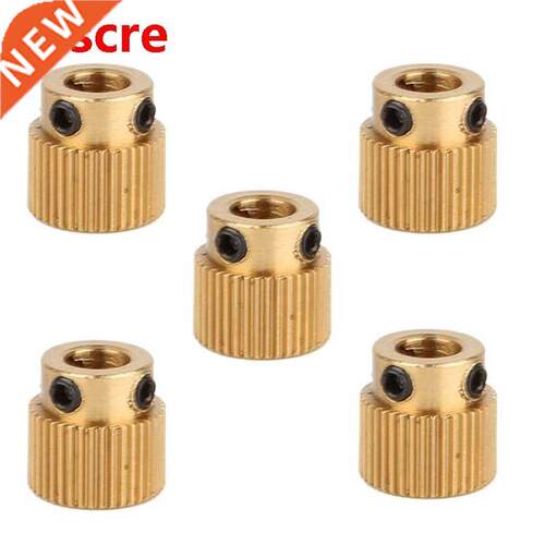 5 Pcs Rugged 3D Printer Parts Driver 26 Tooth Gear Brass Ext