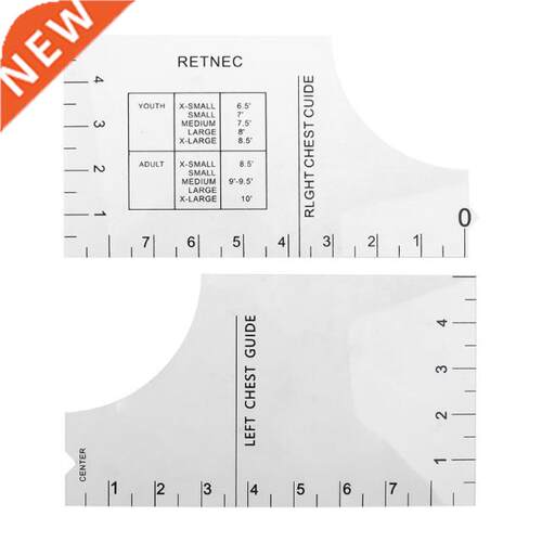 T-Shirt Ruler Guide -Vinyl T-Shirt Ruler Guide - Sublimation