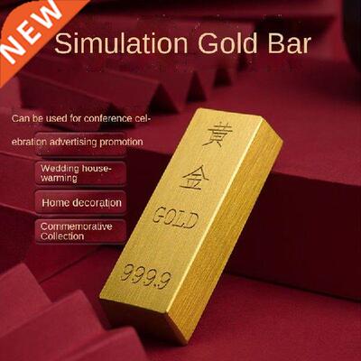 Brass Simulation Gold Bar Pure Copper Gold Bar Fake Gold