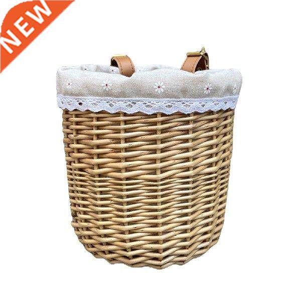Bicycle Basket For Kids Bike Scooter Baskets With 2 Leather图片