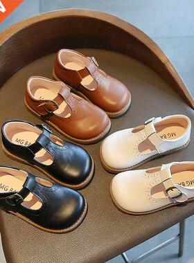 2022 Girls Shoes Basic Mary Janes Kids Shoes Flats Baby Todd
