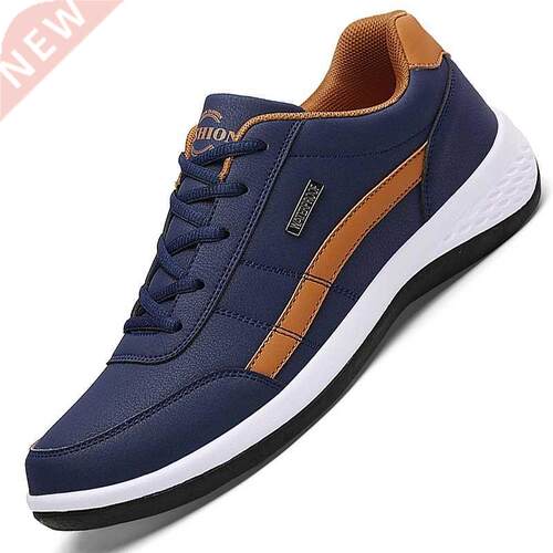 Leather Men Shoes Sneakers rend Casual Shoe Italian Breathab