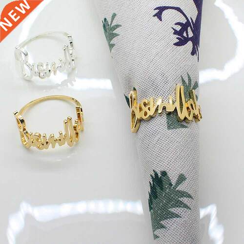 4PCs/set Napkin Rings for Wedding Table Decoration Alloy