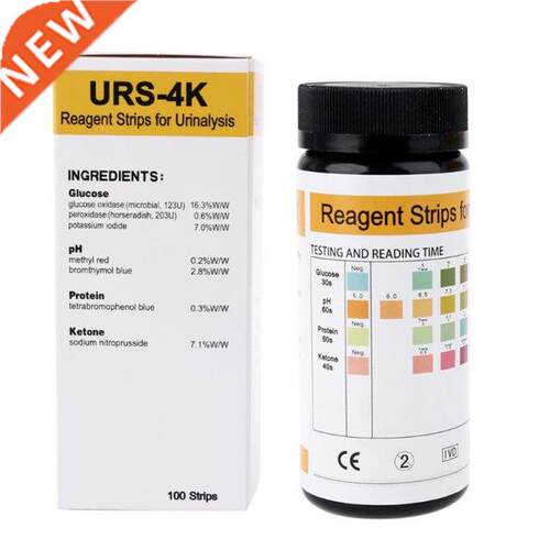 100 PCS pH Glucose Protein Ketone Urine Test Strip Paper Rea