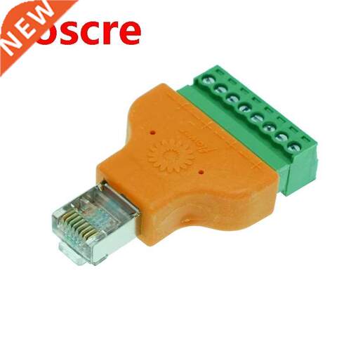 1Pcs Mixed color RJ45 connector RJ45 to Screw Terminal Adapt