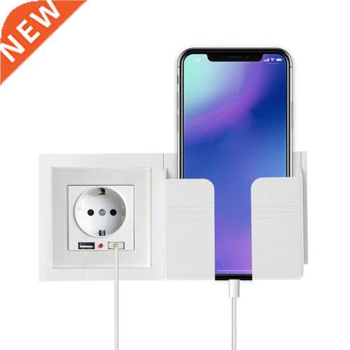Wall Socket Mobile Phone Holder Smartphone Charging Stand Ra