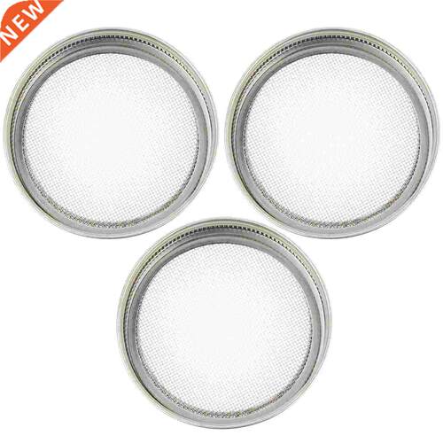 3 Pcs Sprouting Jar Lids Strainer Screen for Canning Jar