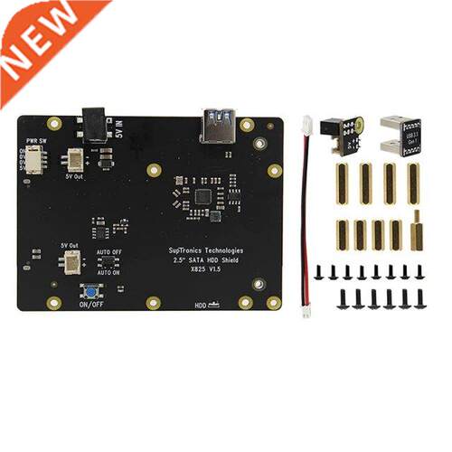 For Raspberry Pi 4 SATA SSD Kit, X825 V1.5 2.5 Inch SATA HDD