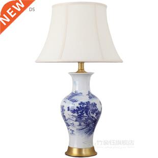 Neoclassical Simple Blue And White Mountains-and-waters Porc