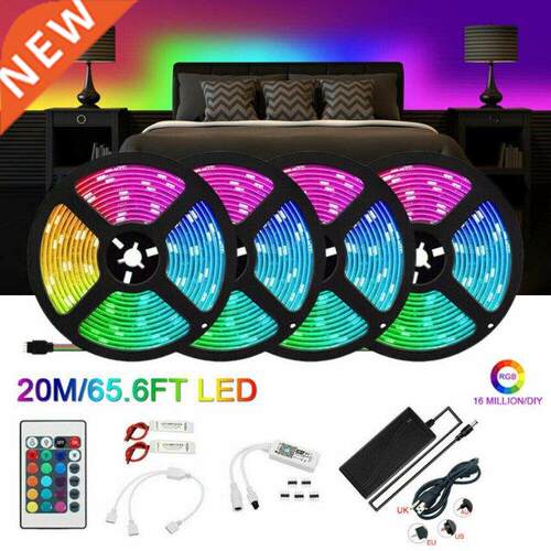 65ft 20M 4rolls 5050 DC12V RGB 600LEDs LED strip with 12V 10
