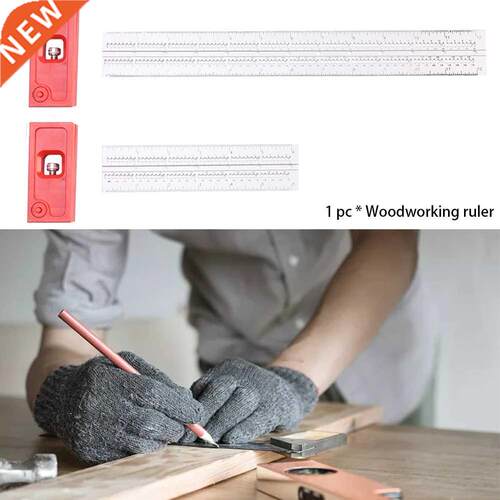 Woodworking Ruler Scribing Stainless Steel Gauge Marking