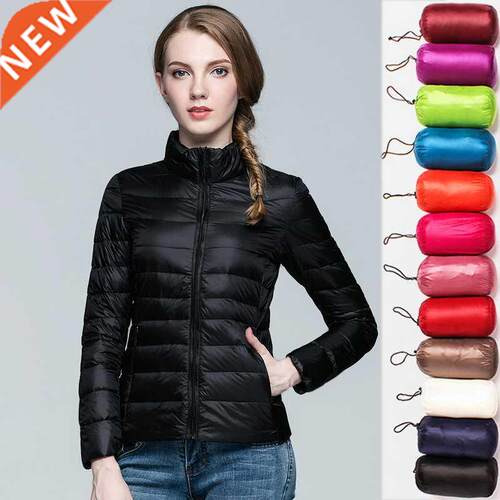 Down Parka Women Ultra-light Thin Down Jacket 2022 Autumn Wi