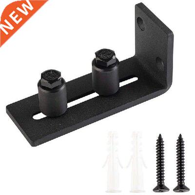 Barn Door Sliding Door Hanging Rail Anti-Sway Device Black