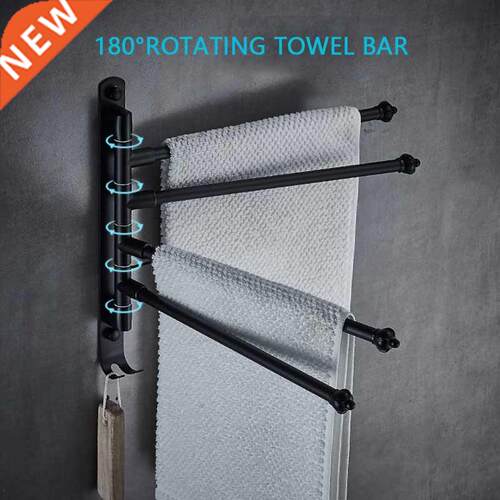 Stainless Steel Bathroom Swivel Towel Bar, Swing Hanger Tow