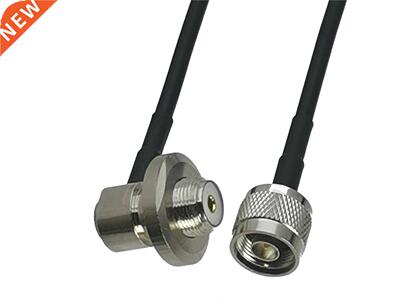 1Pc RG58 N Male Plug to UHF SO239 Female Jack Bulkhead Right