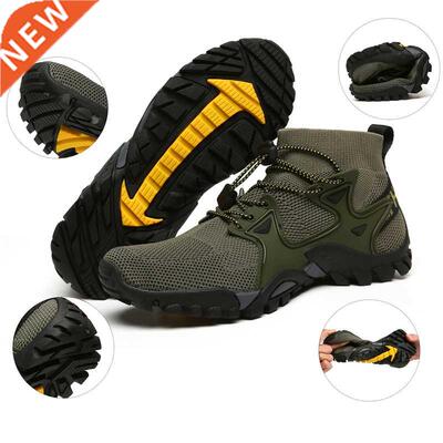 JIEMIAO Mesh Breathable kking Hiking Shoes Men Sneakers Outd