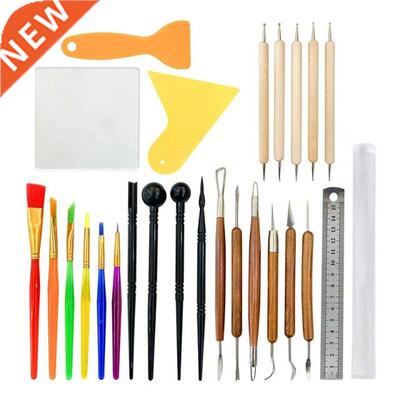 26 Pcs Polymer Clay Sculpting Tools Kit Pottery Mong Too
