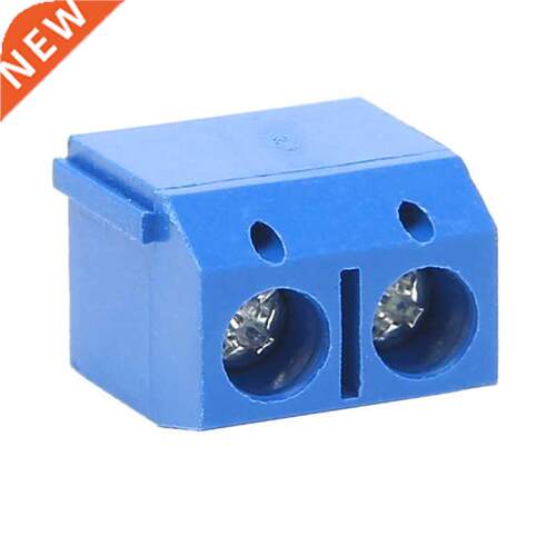 100 Pcs 2 Pin Screw PCB Terminal Block Connector 5mm Pitch