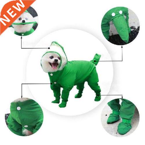 Pet Dog Raincoat Clothes Small Dog Waterproof Jumpsuit