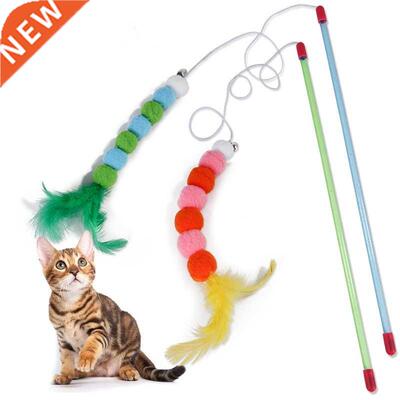 New Funny Cat Stick Feather Toys h Cat nip Turkey