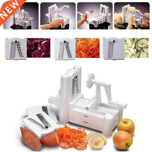Hand-Cranked Spirality Vegetable Slicer Fruit Chopper Cutter