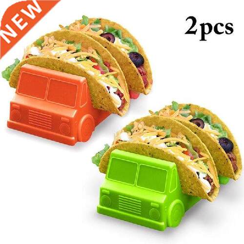 2pcs Convenient Chic Plastic Taco Holder Stand Tray Rack