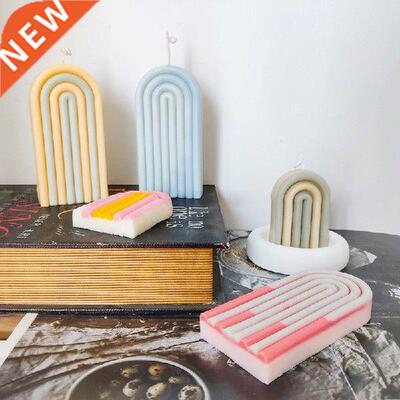 2021 New Arch Geometric Shape Aromatherapy Candle Silicone