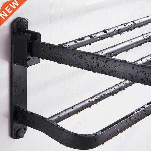Towel Rack Space Aluminum Shower Holder Bathroom Accessories