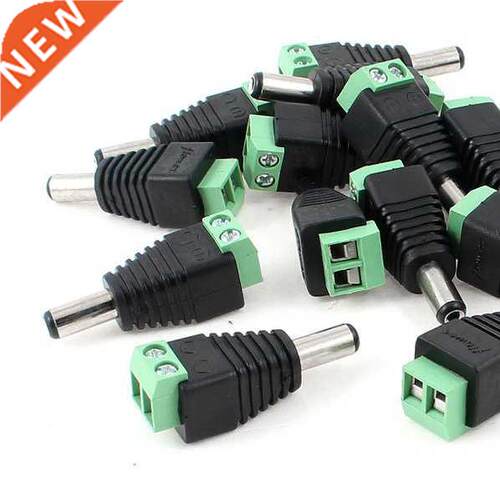 20pcs 5.5 x 2.1mm 2 Termnals DC Power Cable Male Connector