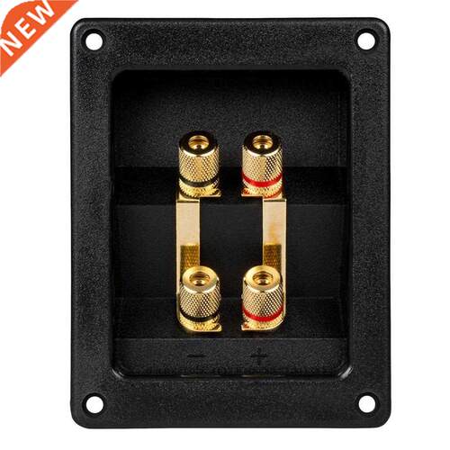 Bi-Amp Speaker Terminal Cup Junction box Gold Banana Binding