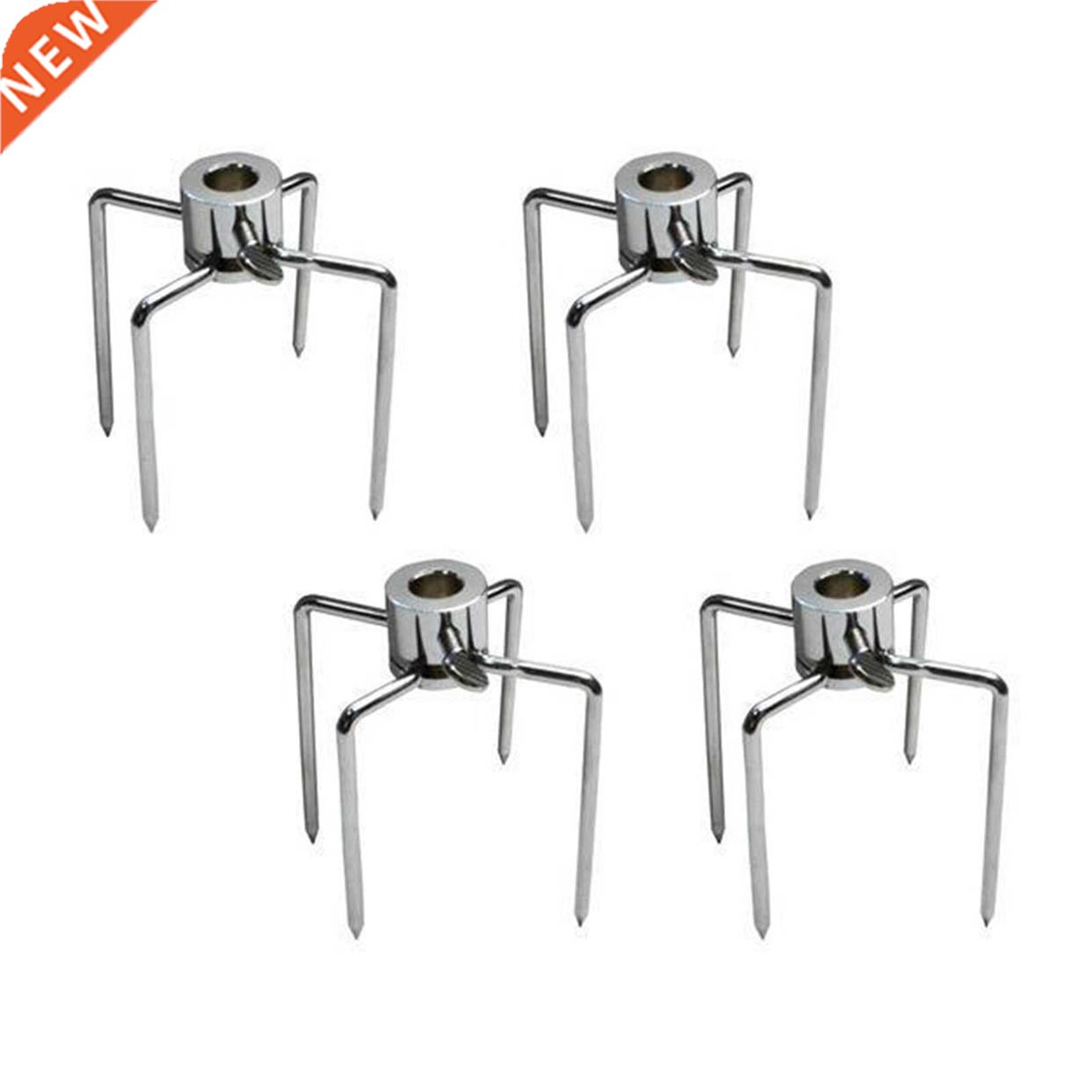 2x Rotisserie BBQ Spit Fork Roaster Charcoal Grill Barbecue