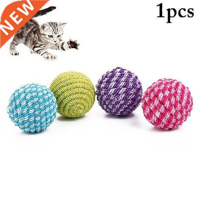 Pet Cat Toy Ball Elastic Bite Resistant Funny Kitten Ball