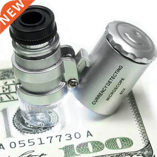 60X Mini HD Camera Phone Magnifier Jewelry Microscope ABS +