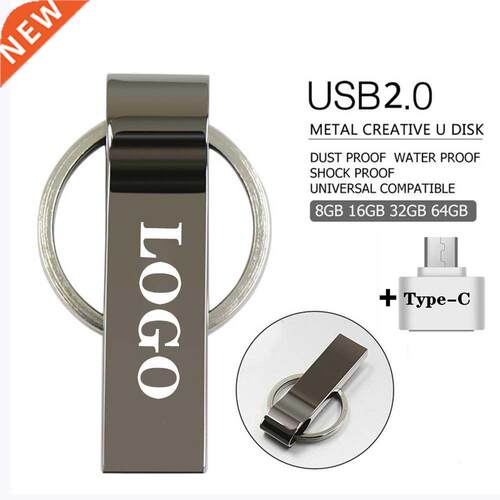 USB Stck Metal USB Flash Drve Type-C Pen Drve 4GB 8G 16GB