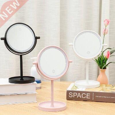 360-degree Rotating LED Makeup Mirror Illuminated Tabletops