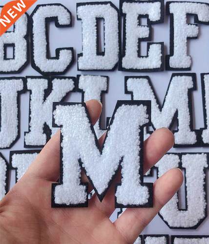 English Letters Alphabet Towel Embroidered Patches For Child