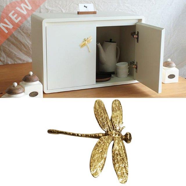 Pure Copper Dragonfly Handles Gold Drawer Cabinet Door Cupbo