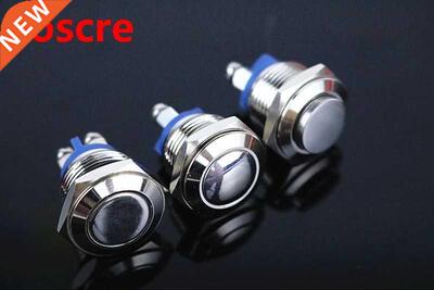 Free ship 16mm Starter Switch Boat Horn Momentary Steel Meta