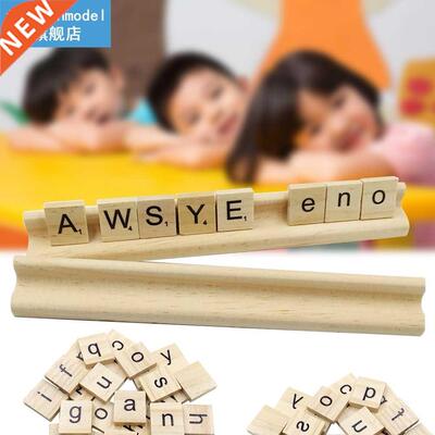 100pcs/pack Wooden Letter Set Word Scrapbooking Number Alpha