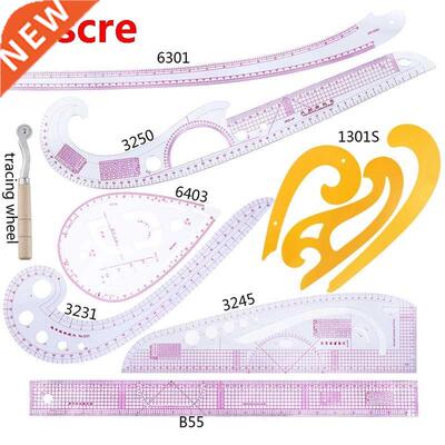 8pcs Plastic French Curve Measure Pattern Grading Rulers St