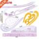 Curve Measure Pattern 8pcs Rulers French Grading Plastic