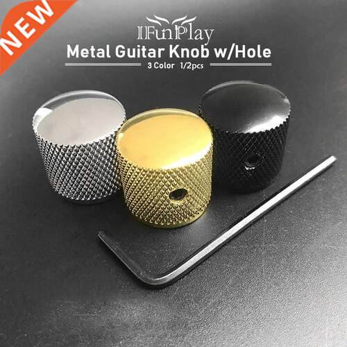 Professional Metal Guitar Tone Volume Knob Potentiometer Hat