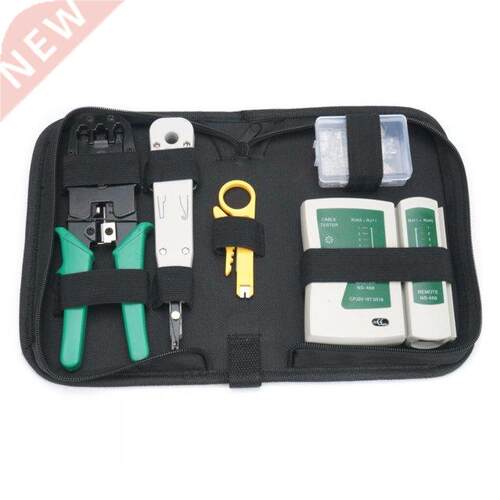 8pcs/Set RJ11 RJ45 RJ12 Portable LAN Cable Tester Plier Crim