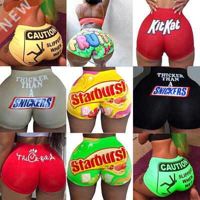 Summer Vogue Women Breathable Booty Shorts Bocon Mini Gush