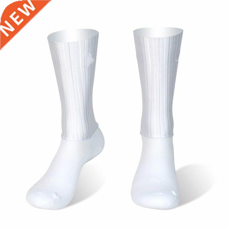 Anti Slip Silicone Summer Aero Socks Whiteline Cycling Socks
