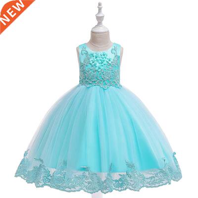 Applique Lace Girl Dress Party Girl Summer Dresses Birthday