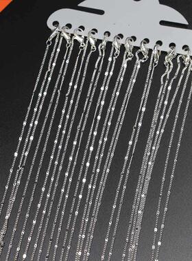 12Pcs/Pack 40/45/50/60cm Rhodium Gold Lobster Clasp Chain fo