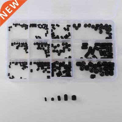 240PCS Box-packed Black Hex Socket Flat Head Hexagon Screw C