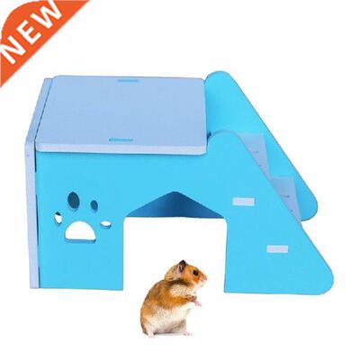 Wood Hamster Hideout Cage for Hamster Paw Design Small Pet